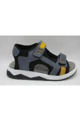 Toddler 386 Doğal Deri Anatomik Taban Çocuk Sandalet 26-30 Gri