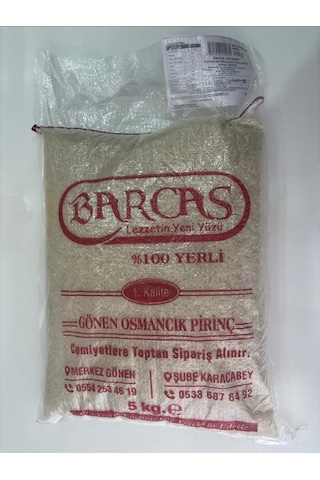 Barcas 5 Kg Gönen Osmancık Pirinç