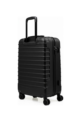 Kabin Boy Valiz 4x2 Teker Siyah-siyah 1168-s Siyah
