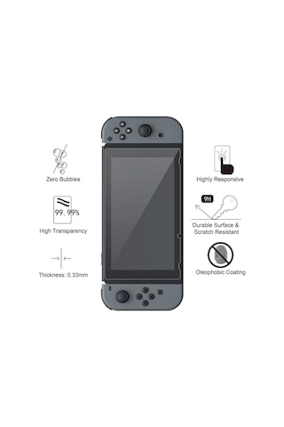 Ekran Koruyucu 2 Paket Nintendo Switch İle Çalışır - Şalter İçin Temperli Cam Ekran Koruyucu Kapak Aksesuarı, 9