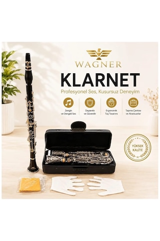 Wagner Wgn364 Sol Klarnet Seti 4 Yüzüklü Profesyonel Taşıma Çantalı+ Hediyeler