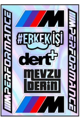 Motosiklet Hologram Çoklu Sticker 12