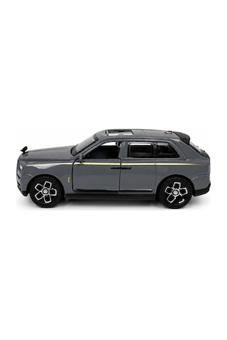 Gri Metal Lüks Suv Oyuncak Araba Açılır Kapılı Bagajlı Çek Bırak Model Araç