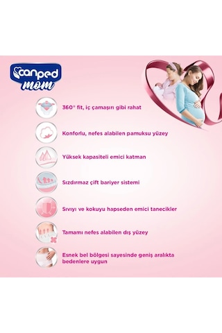 Canped Mom Lohusa Külodu - Külot Bez S-small/ M-medium Adet 10
