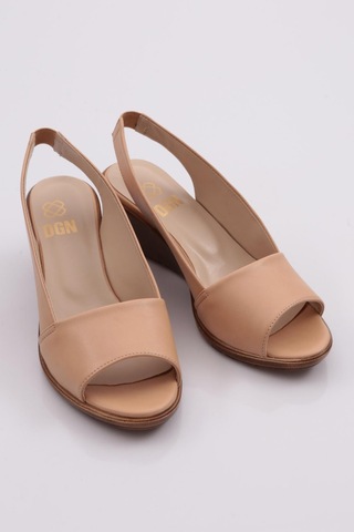 Dgn 7119 Kadin Dolgu Taban Sandalet 7119-2027-R12632 Ten Rengi