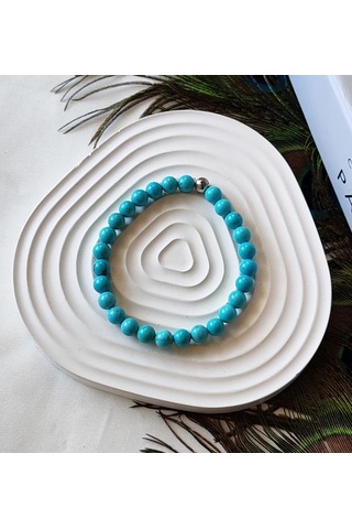 Turkuaz Doğal Taş Bileklik 6mm Negatif Enerjiden Korur