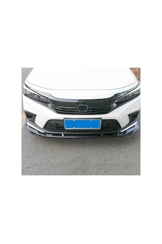 Honda Civic Fe 3 Parça Ön Lip Plastik Parlak Siyah Karlık-ön-ek-bodykit 2022 Ve Üzeri