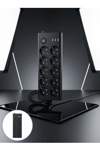 Akım Korumalı 10'lu Çoklu Priz Usb-a Ve Type-c Şarj Çıkışlı 2 m