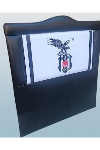 Bengi Ticaret Dk Taraftar Beşiktaş Suni Deri Kumaş Tek Kişilik Başlık Siyah 90