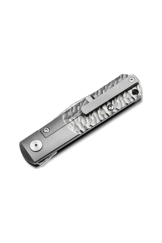 Böker Manufaktur Brlw Meteorite Damast Platinum Edition Kamp Çakı Gri