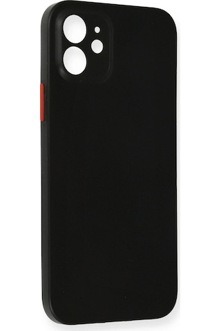 Newface Apple iPhone Uyumlu 12 Kılıf Pp Ultra İnce Kapak Semeglbl - 95 - Siyah