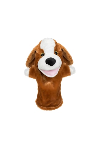 Büyük Peluş Oyuncak El Kuklası Köpek 28 Cm