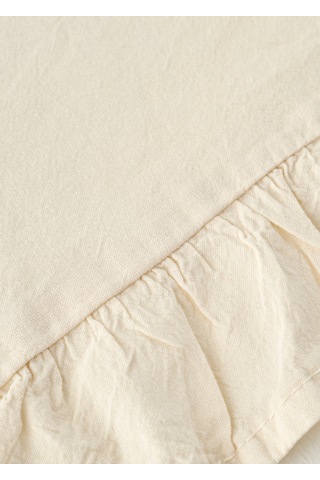 Bella Maison %100 Pamuk Elegance Fırfırlı Amerikan Servis Ekru 35x45 Cm Ekru