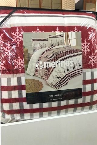 Merinos Comforter Yorgan Seti Kırmızı