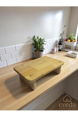 Eveda Ahşap Ayaklı Kesme Tahtası