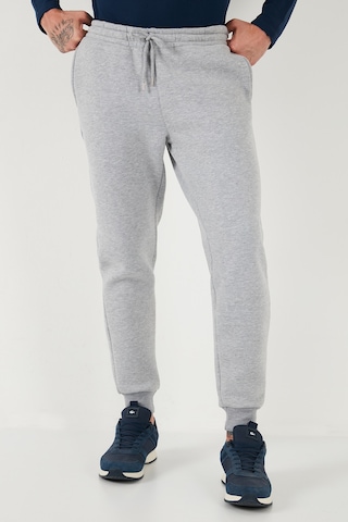 Buratti Pamuklu Regular Fit Normal Bel Cepli Erkek Eşofman Altı 5908060 Gri Melanj