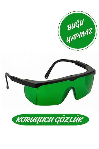 Buğulanmaz Yeşil Koruyucu Gözlük