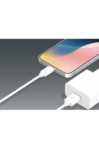 Apricot Apc-s220l 1 Metre Qc3.0 Lightning Beyaz Hızlı Data + Sarj Kablosu Şarj Kablosu