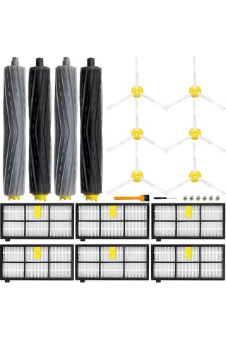 Xiaaokeji İrobot Roomba 850 860 Ana Yan Fırça Filtreleri İçin Yedek Parçalar