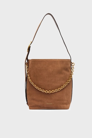 Michael Kors Zincir Detaylı Ayarlanabilir Askılı Süet Çanta 30t6auem8s230 Kadın Çanta 30t6auem8s 230 Taba