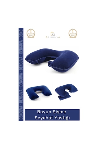 Boyunyastığı Ergonomik Konforlu Araç Boyun Destek Pratik Şişirilebilir Boyun Şişme Seyahat Yastığı