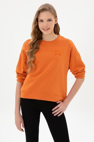 U.S. Polo Assn. Kadın Bakır Bisiklet Yaka Basic Sweatshırt 50313565-VR182