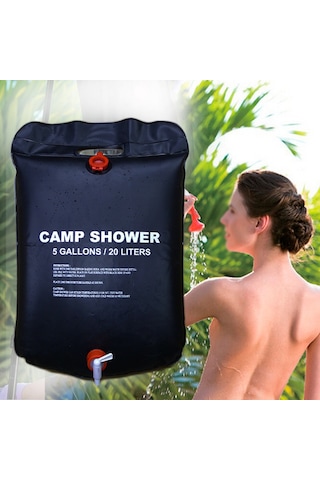 Outdoor Kampçılık 5 Galon Güneş Isıtmalı Duş Çantası 20 L