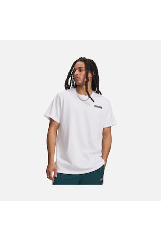 Under Armour Hw Armour Label Ss Erkek T-shirt 1382831-100 Beyaz