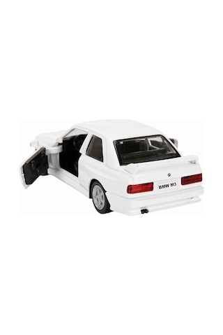 1:32 Rmz City Alman Klasikleri Serisi Die Cast Çek Bırak Model Araba - Beyaz Bmw M3 Beyaz