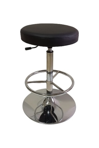 Bar Taburesi Lüks Krom Ayaklı Çemberli