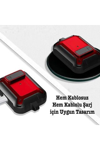 Ally Shockproof Darbe Emici Apple AirPods Uyumlu Pro Kulaklık Kılıfı- 5775 Standart