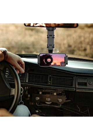 360 Derece Dönebilen Ayna Geçmeli Telefon Tutacağı / Syte180