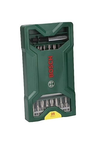 Professional Accessories X/line Mini 25 Parça Vidalama Seti, Plastik Kutu, Yeşil
