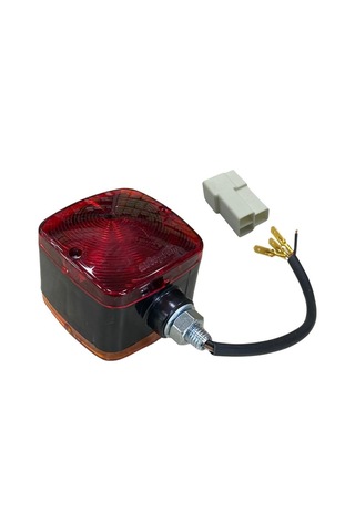 Park-sinyal Lambası Sarı-kırmızı Çift Taraflı 80 80 Mm Komatsu Forklift