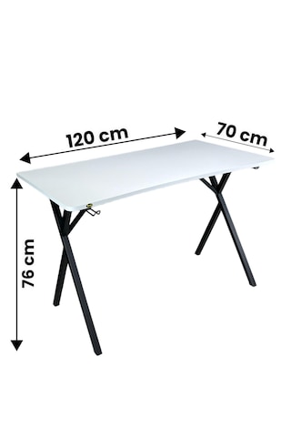 Heygaming Profesyonel Oyuncu Masası Beyaz Bilgisayar Masası Beyaz - Siyah