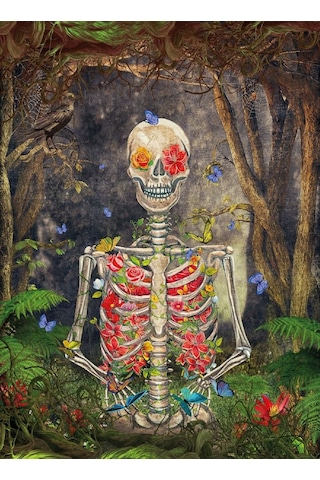 Nova Puzzle 1000 Parça - Çiçek Açan İskelet