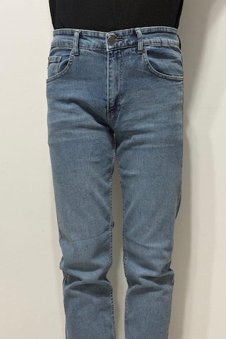Hacker Denim Hacker Dmctekstil Erkek Mavi Y 950 Yüksek Bel Rahat Kesim Boru Paça Jean Pantolon
