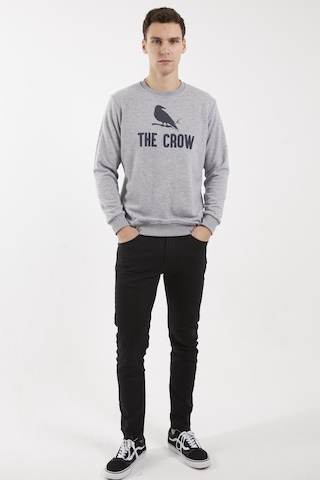 The Crow Zoom Füme O-yaka Sweatshırt Füme