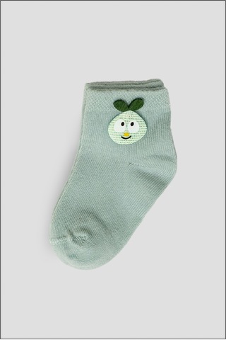 Defne Baby 5+1 Çift Kutulu Armut Aksesuarlı Pamuklu Kız Newborn Yeni Doğan Ve Bebek Çorabı 0-6 Ay Karışık