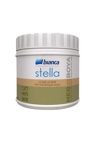 Bianca Stella Su Bazlı Saf Akrilik Boya Mistik Beyaz 0.5 Kg