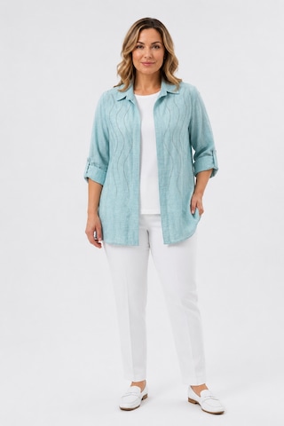 Bihan Store Kadın Taş Baskı Detaylı Gömlek Bluz İkili Takım Y26-50160 Mint