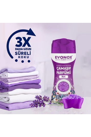 Evonox Clean Granül Çamaşır Parfümü & Çamaşır Yumuşatıcı Paris 210 Gr Tekli