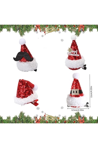 Neşeli Noel Fiyonkları, Şenlikli Günler İçin Mükemmel Narin Saç Aksesuarları, Şenlikli Bir Atmosfer Katın Çok Renkli