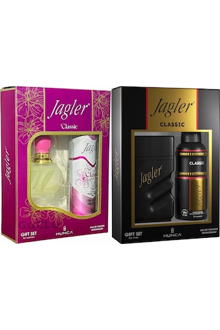 Jagler Classic Kadın Parfüm Seti + Classic Erkek Parfüm Seti