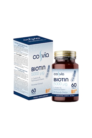 Cosvia Biotin 5000 Mcg L - Sistein & Hidrolize Elastin At Kuyruğu Eki