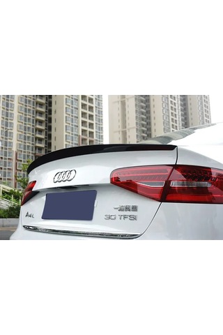 Audi A4 Sedan Bagaj Üstü Spoiler Parlak Siyah Spoyler Plastik İthal 2012-2016
