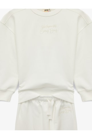 Koton 2'li Basic Eşofman Takımı Ekru 6wkg10222ak Ekru