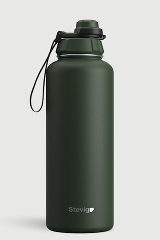 Stevig 1 Hand Leak-proof Sızdırmaz Çelik Termos 1500 Ml Green St-252 Yeşil