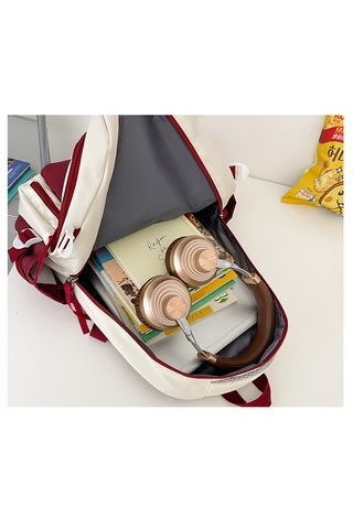 Retro Öğrenci Bilgisayarı Sırt Çantası-mavi Mavi