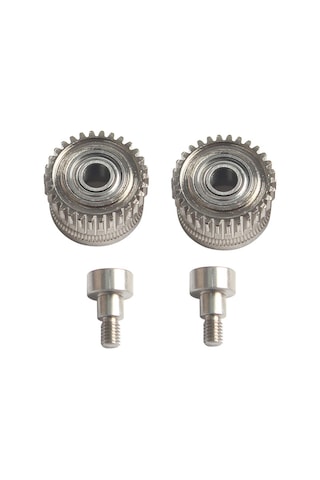 Fosenze Creality K1/k1 Max/k1c Uyumlu Nanokaplı Nikel Kaplı Ekstruder Dişlisi - 3d Yazıcı Aksesuarı 2 Adet Dişli + 2 Vis